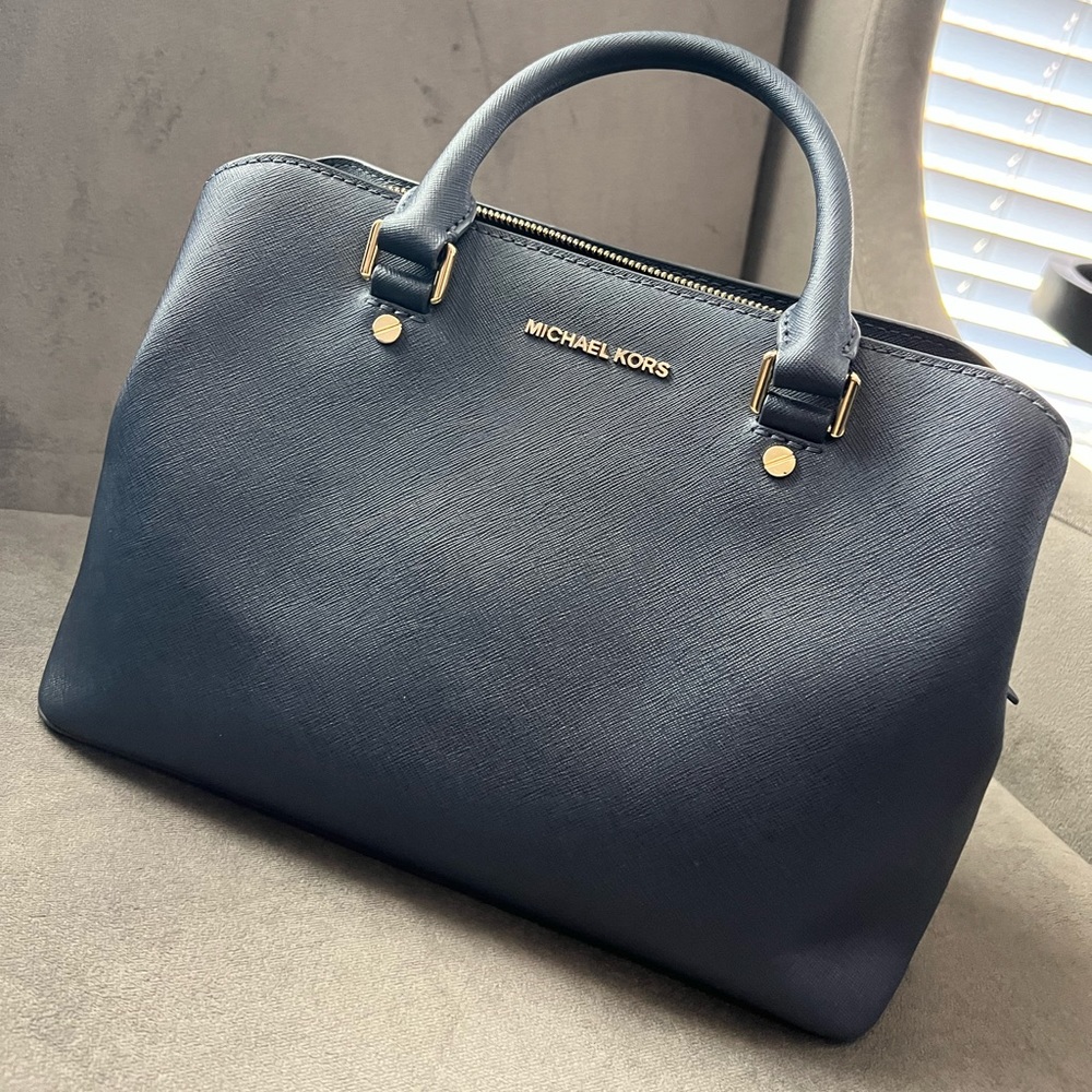 Navy Michael Kors Purse